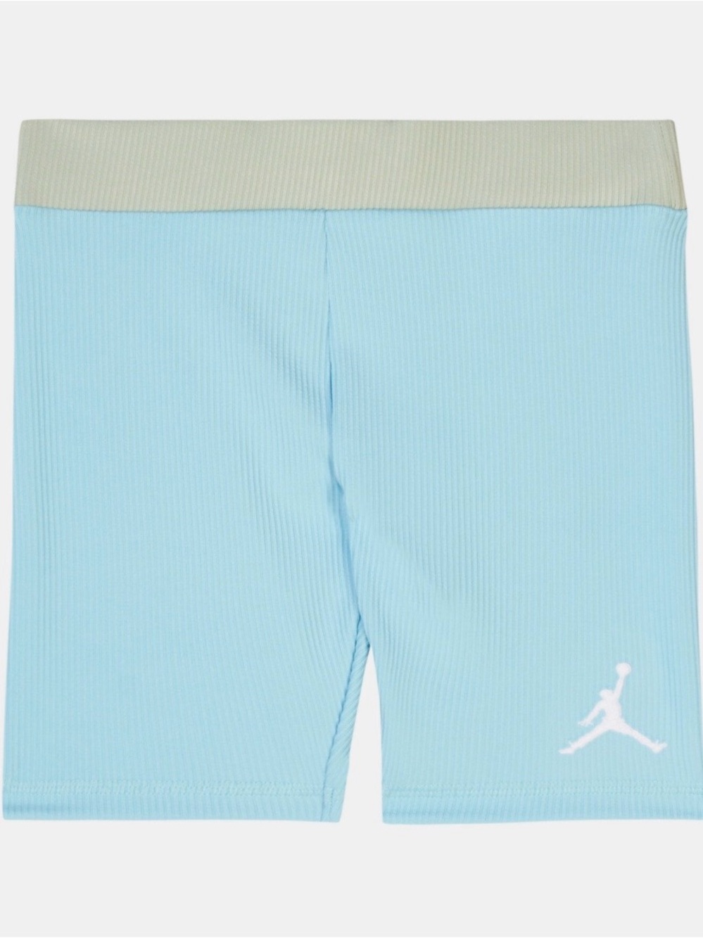 Nike Air Jordan Ribbed Bike Shorts Girl’s XL Blue 6.5” Inseam Casual School